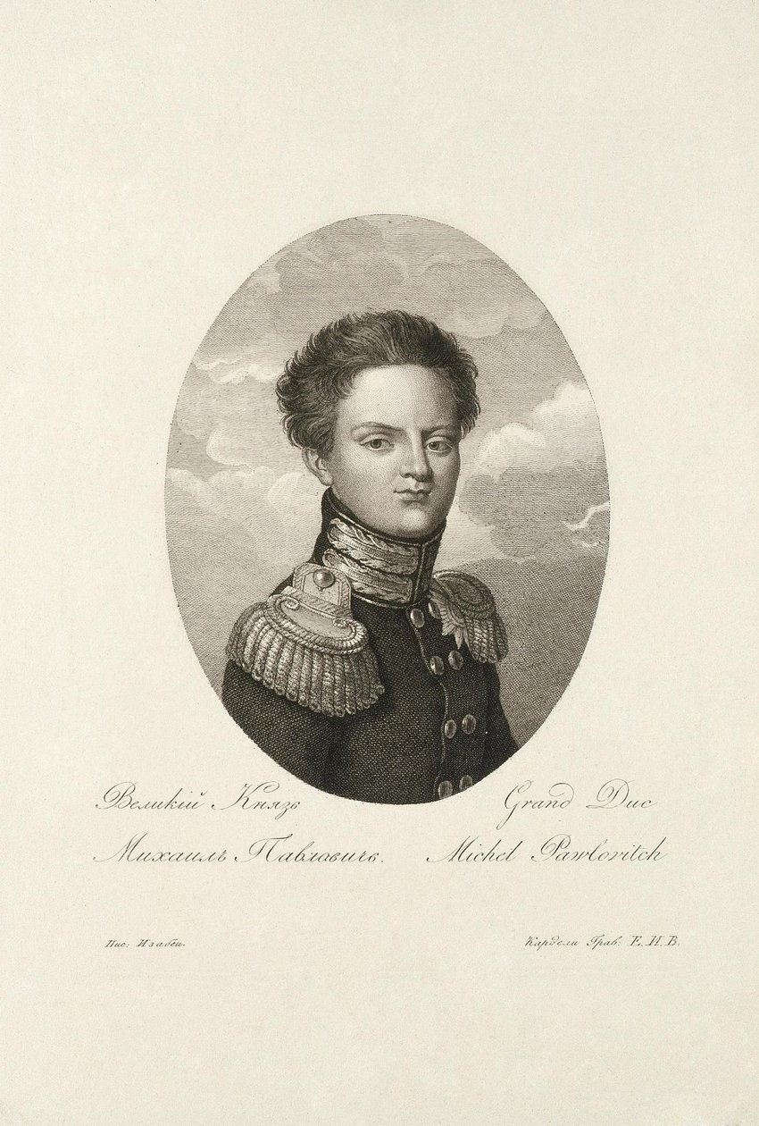 Michael Pavlovich orosz nagyherceg 1798-1849, 1814 alkotó: Salvatore Cardelli