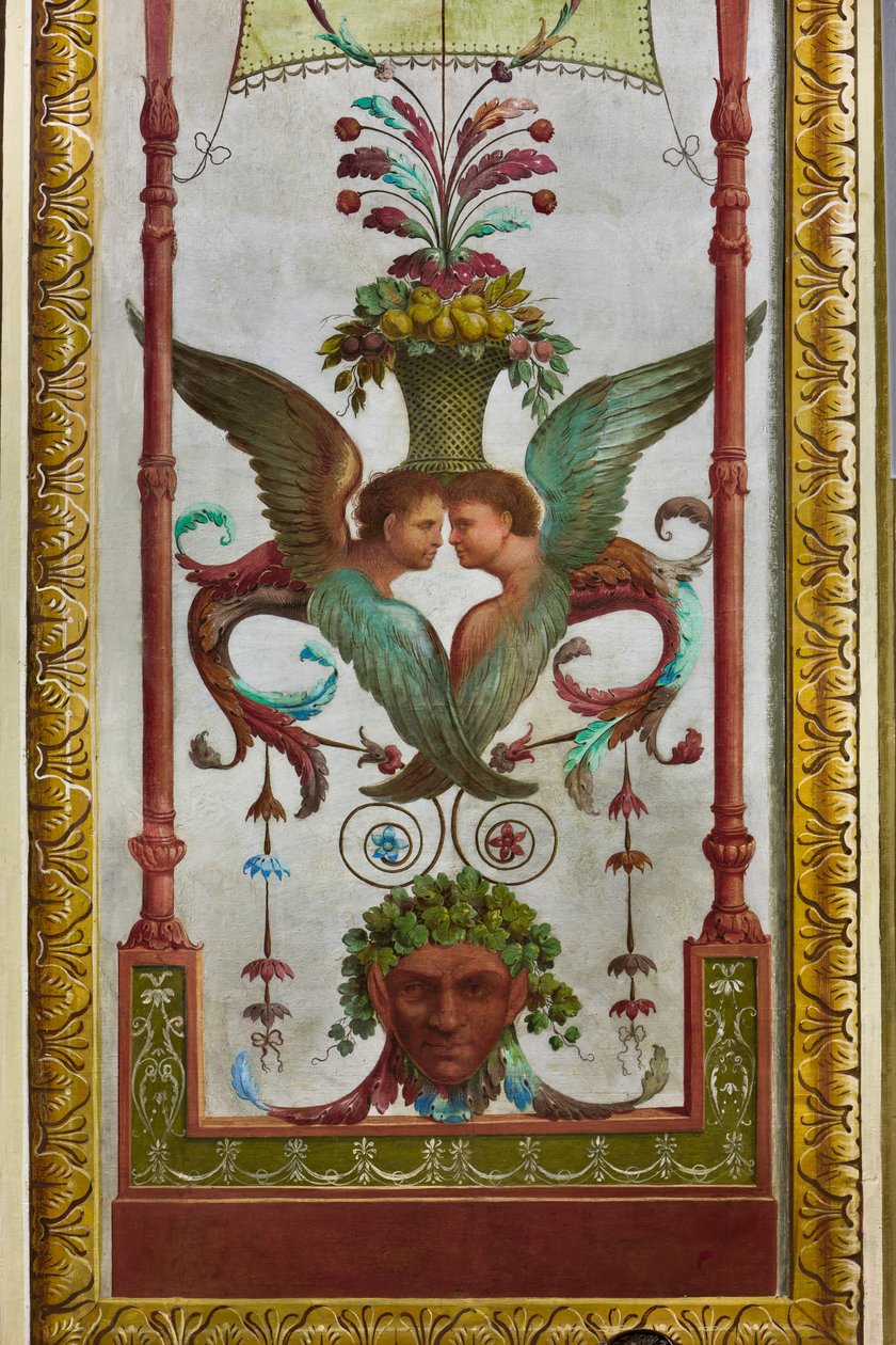 Dekoratív frízek pompei stílusban (freskó) alkotó: Salvatore Gregorietti