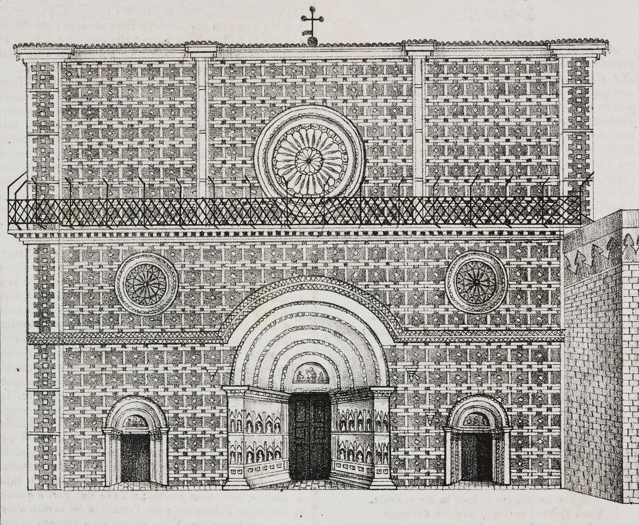 A Santa Maria di Collemaggio-bazilika homlokzata, L