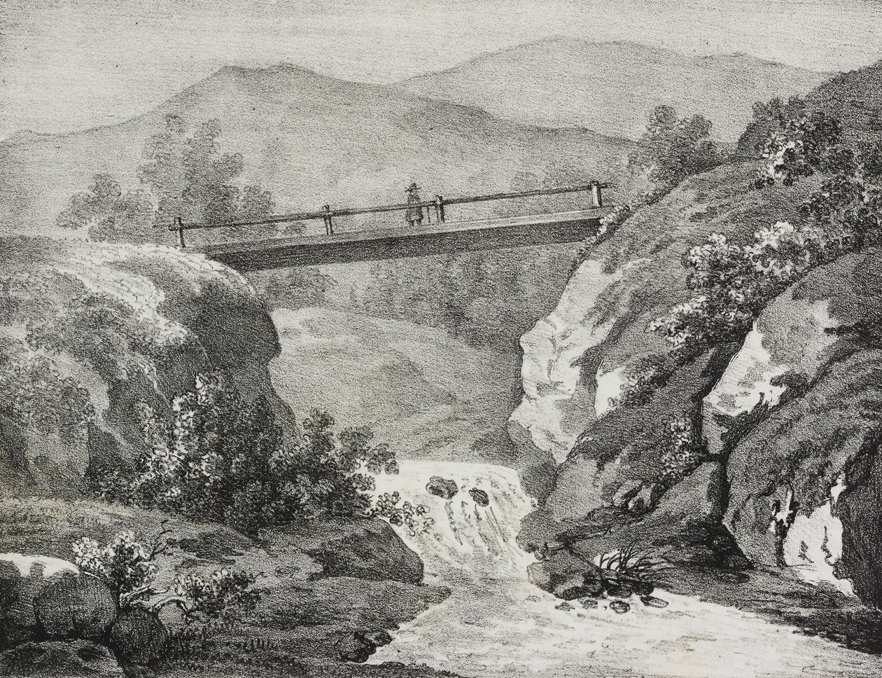 Allegheny, USA, litográfiája Salvatore Puglia, Poliorama Pittoresco, n. 44, június 11. alkotó: Salvatore Puglia