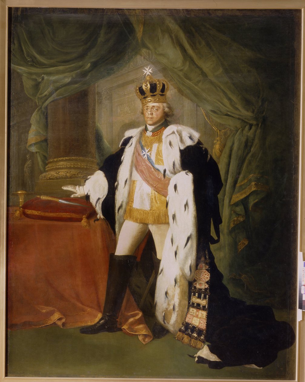 I. Pál orosz császár (1754-1801) portréja, a Máltai Lovagrend lovagjának öltözve. (I. Pál orosz császár portréja, a Máltai Rend lovagjának ruhájában). Salvatore Tonci (1756-1844) festménye, olaj, vászon alkotó: Salvatore Tonci