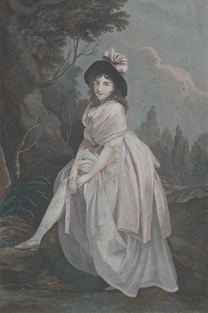 A harisnyakötő, kb. 1810. alkotó: Salvatore Tresca