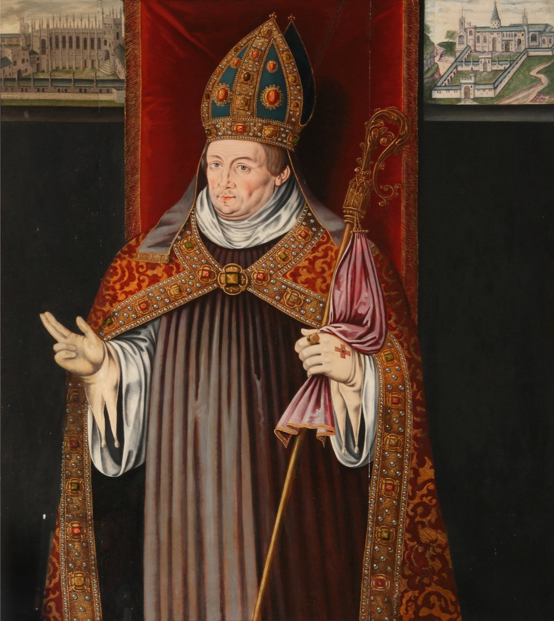 William of Wykeham (olaj a panelen) alkotó: Sampson Strong