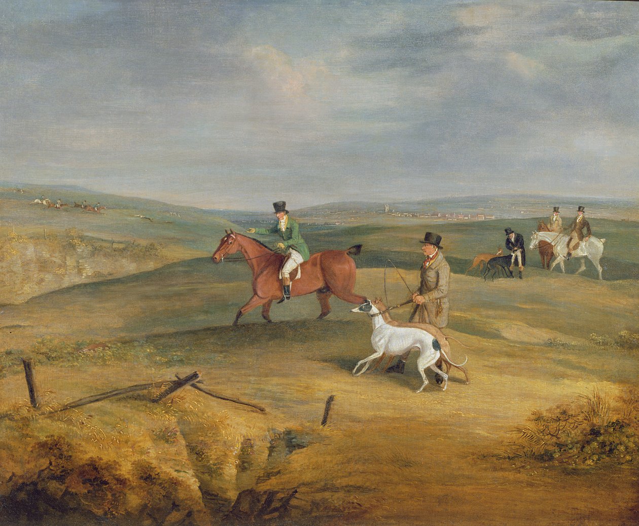 Pályafutás: nyulat találni (lásd még: 444841, 444843) alkotó: Samuel Henry Alken