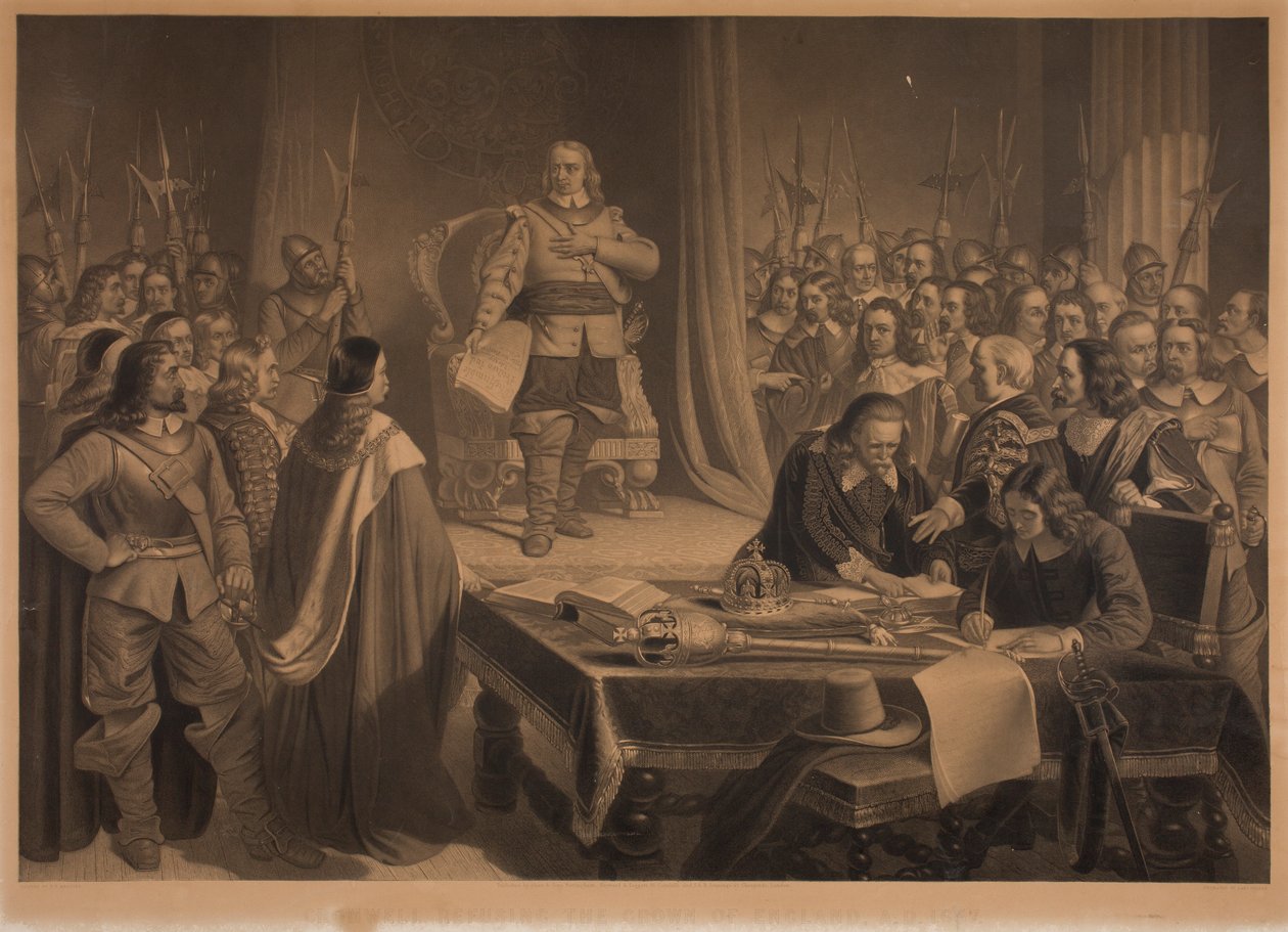 Cromwell megtagadja Anglia koronáját alkotó: Samuel Bellin