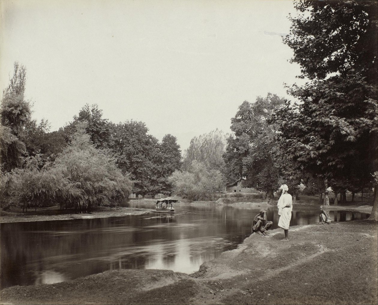 Porcsatorna Chunar Bagh alatt, Kasmír alkotó: Samuel Bourne