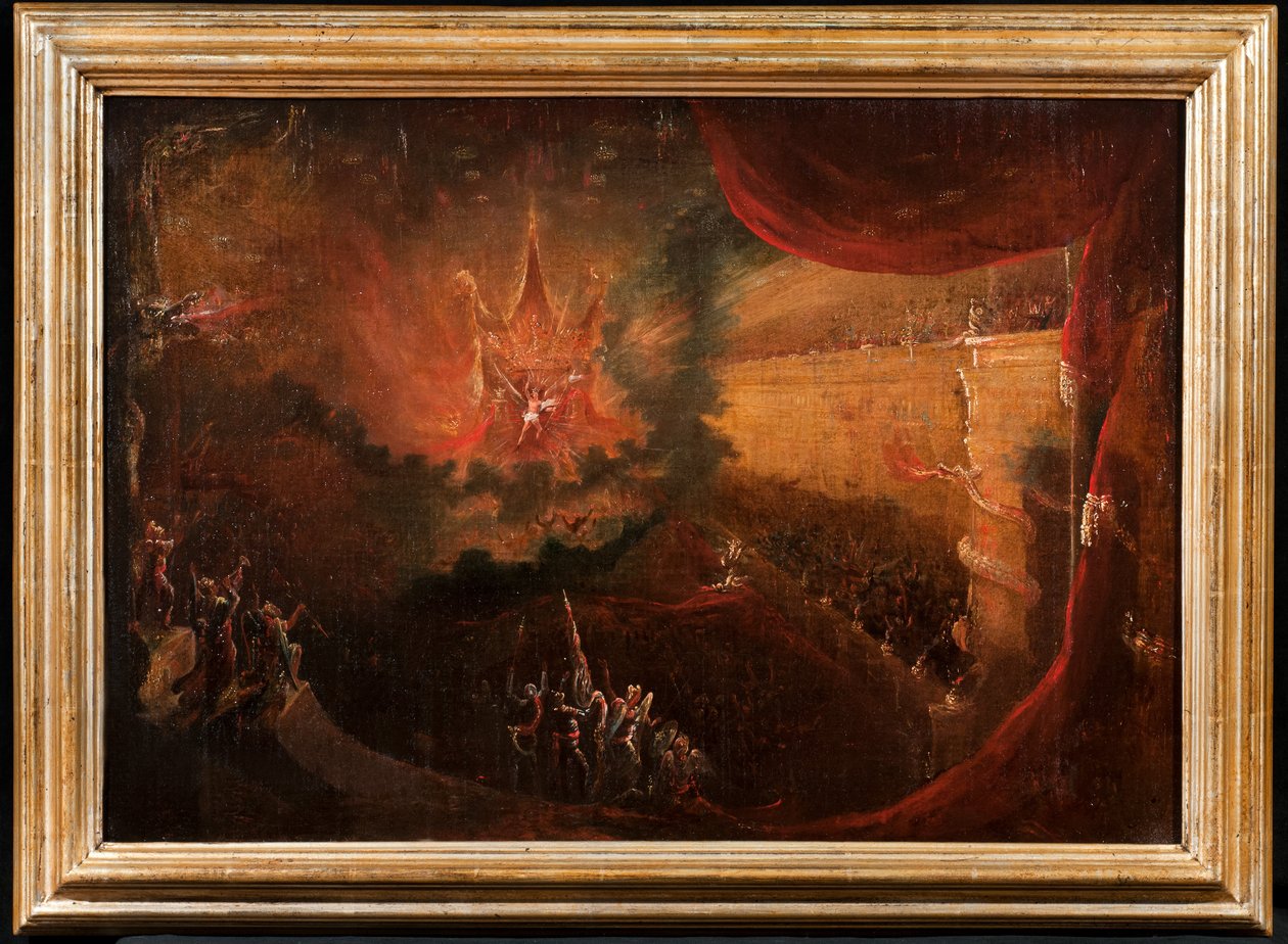 A pokolban trónoló Sátán alkotó: Samuel Colman