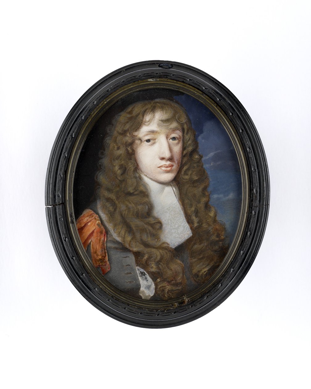 John Wilmot miniatűr portréja, Rochester 2. grófja, 1660-1665 körül (wc pergamen) alkotó: Samuel Cooper