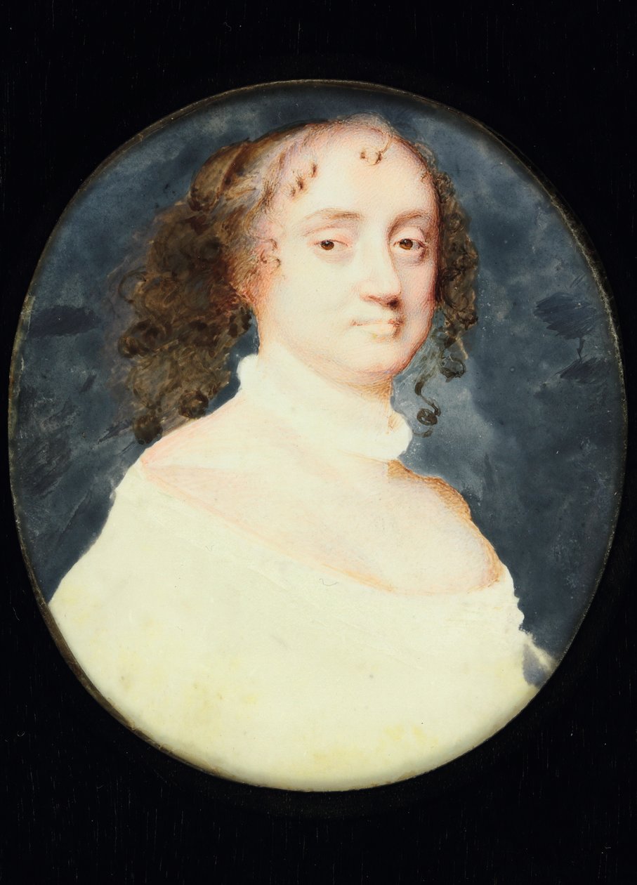 Portré egy Barbara Villiers nevű hölgyről, Suffolk grófnőjéről (wc pergamen) alkotó: Samuel Cooper