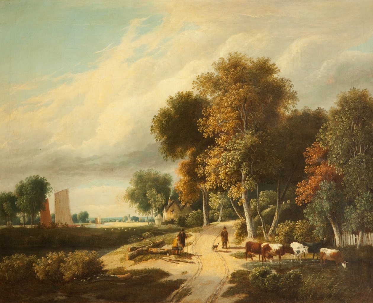 Jelenet Norfolkban alkotó: Samuel David Colkett