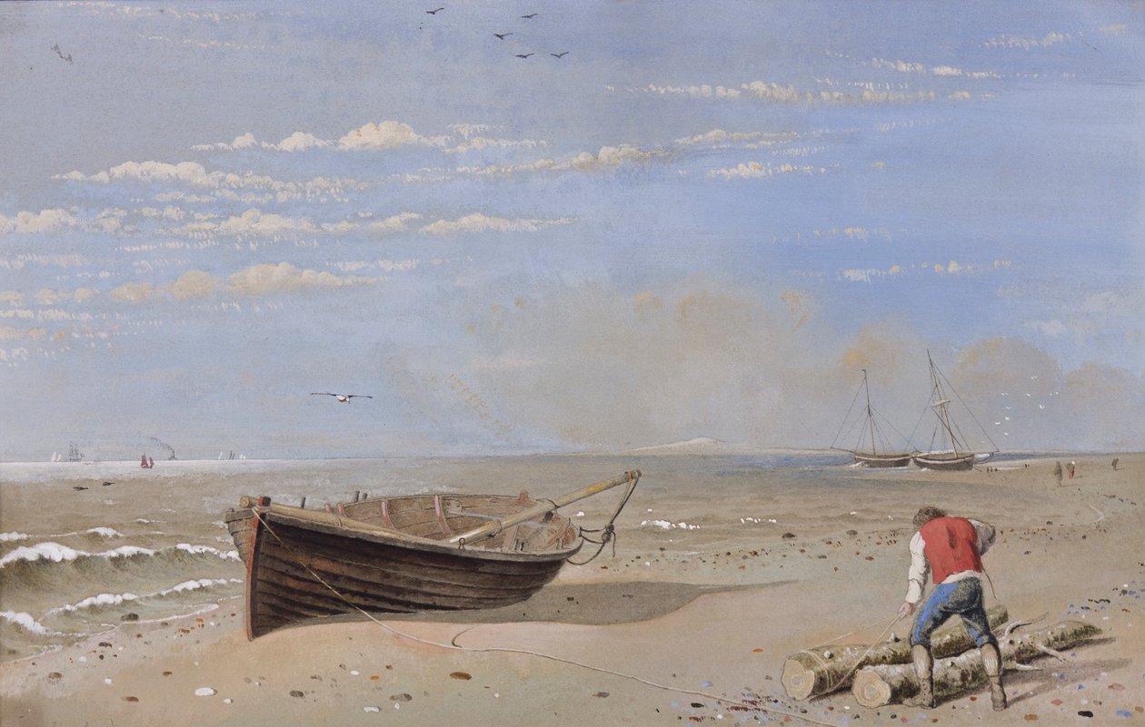 Forres közelében (wc és gouache papíron) alkotó: Samuel Dukinfield Swarbreck