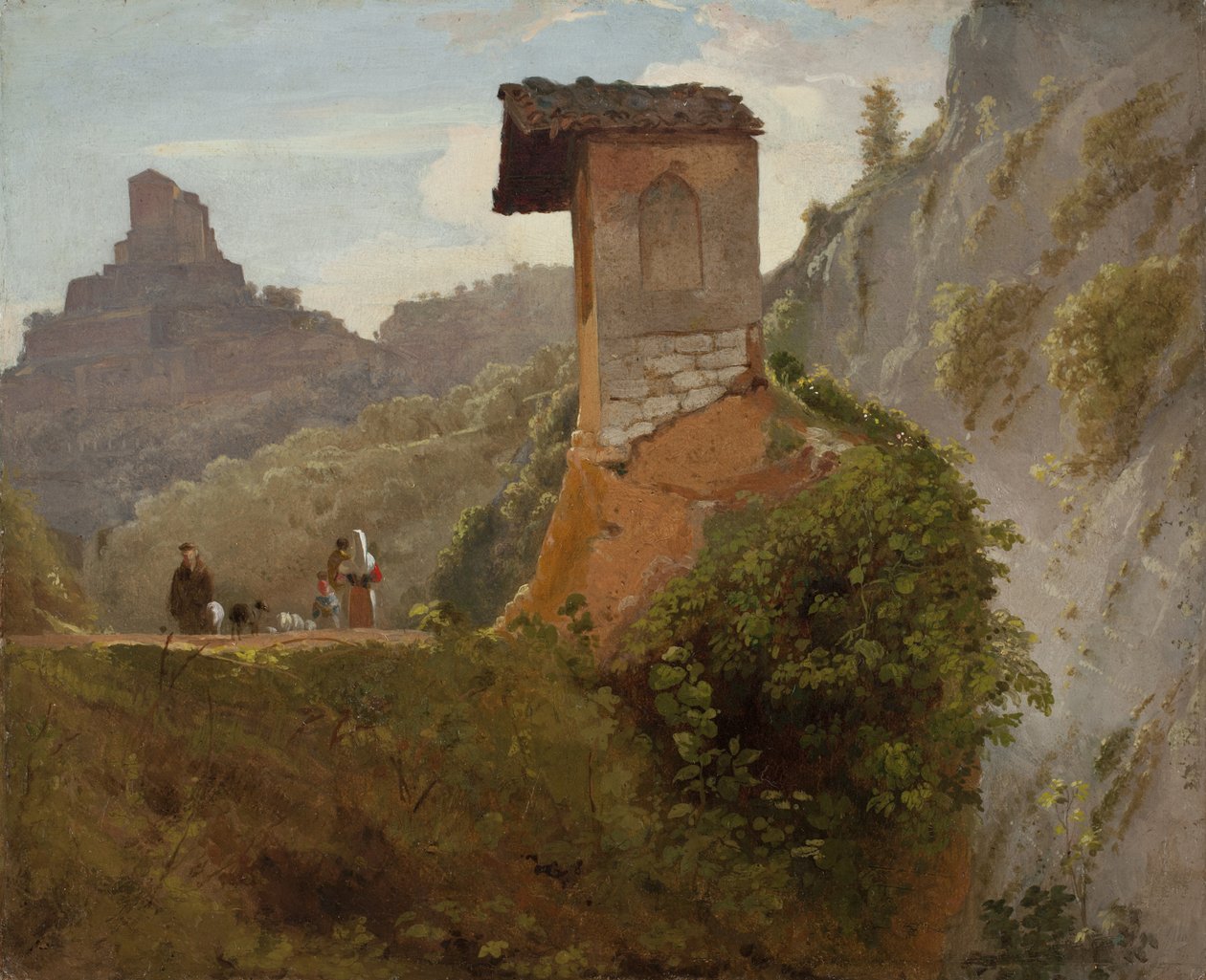 Vázlat a szubiacói Szűz-kápolnához, 1830 (lásd még: 250047) alkotó: Samuel Finley Breese Morse