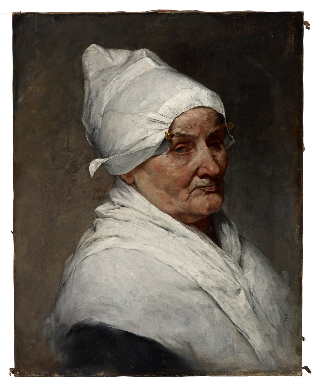 Öreg parasztasszony alkotó: Samuel G. Richards
