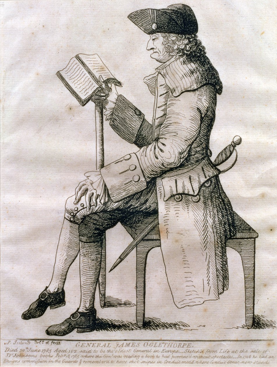 James Edward Oglethorpe tábornok portréja, 1785 alkotó: Samuel Ireland