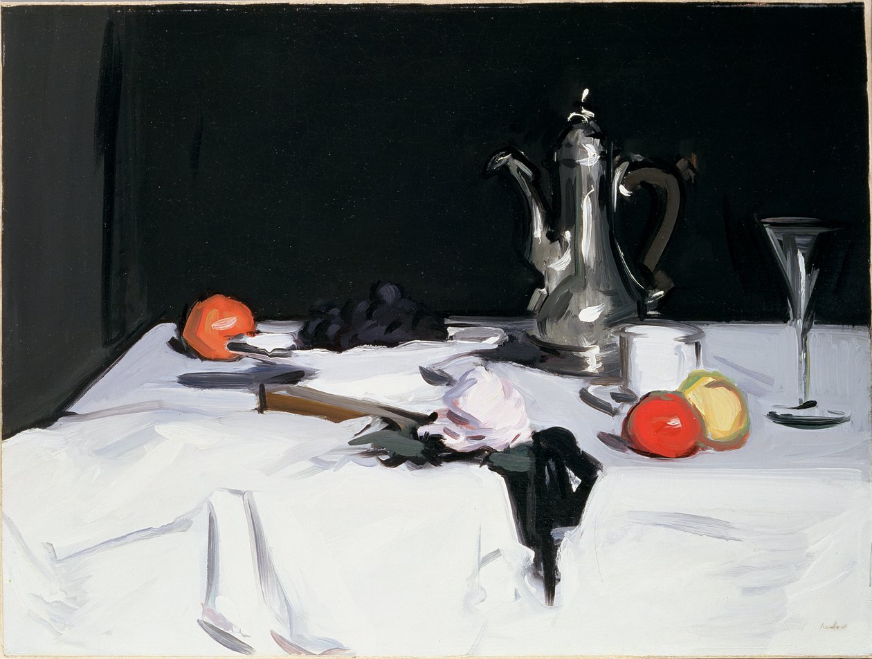 Csendélet kávéskannával, 1905 körül alkotó: Samuel John Peploe