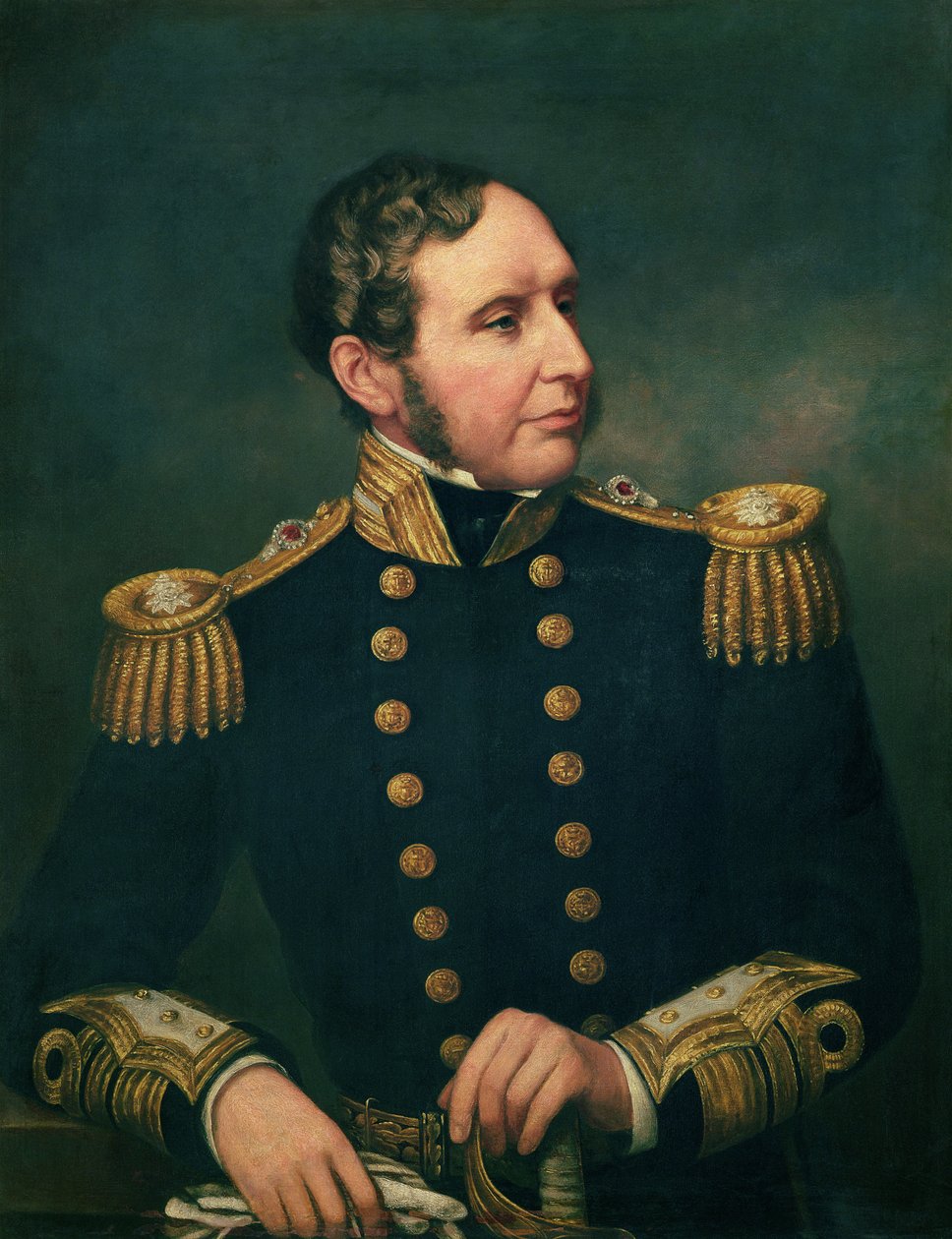 Robert Fitzroy admirális (1805-65) Fitzroy admirális vezette a dél-amerikai expedíciót 1834-36 között Charles Darwinnal. alkotó: Samuel Lane