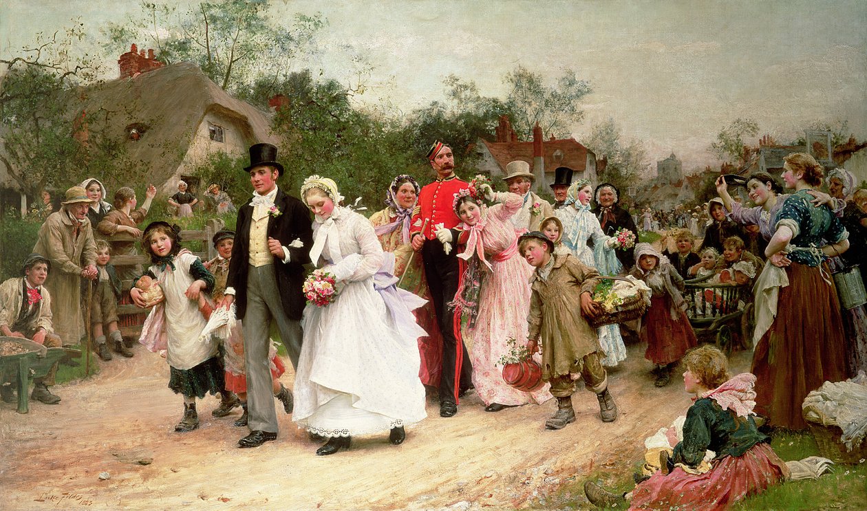 A falusi esküvő, 1883 alkotó: Samuel Luke Fildes