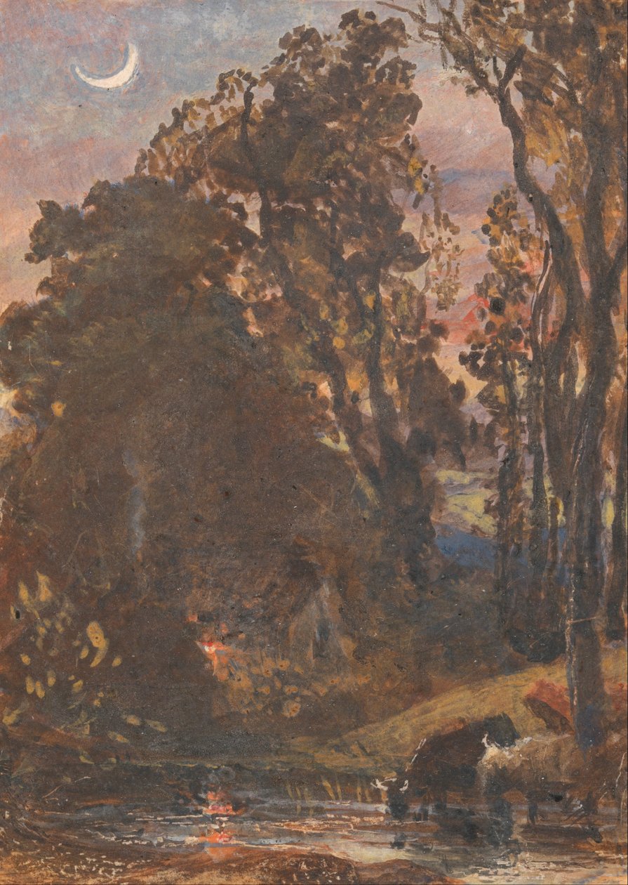 Este, Szarvasmarha öntözés alkotó: Samuel Palmer