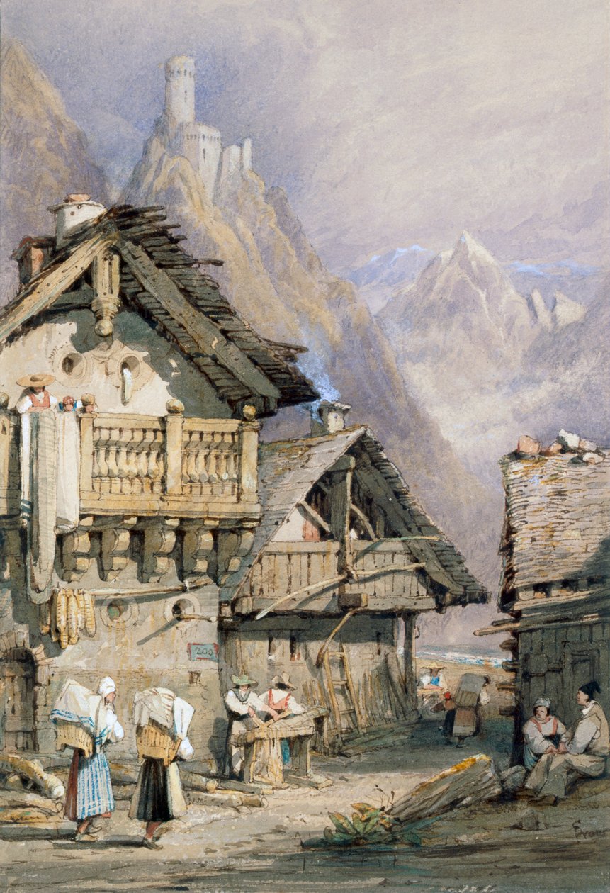 Alpesi falu alkotó: Samuel Prout