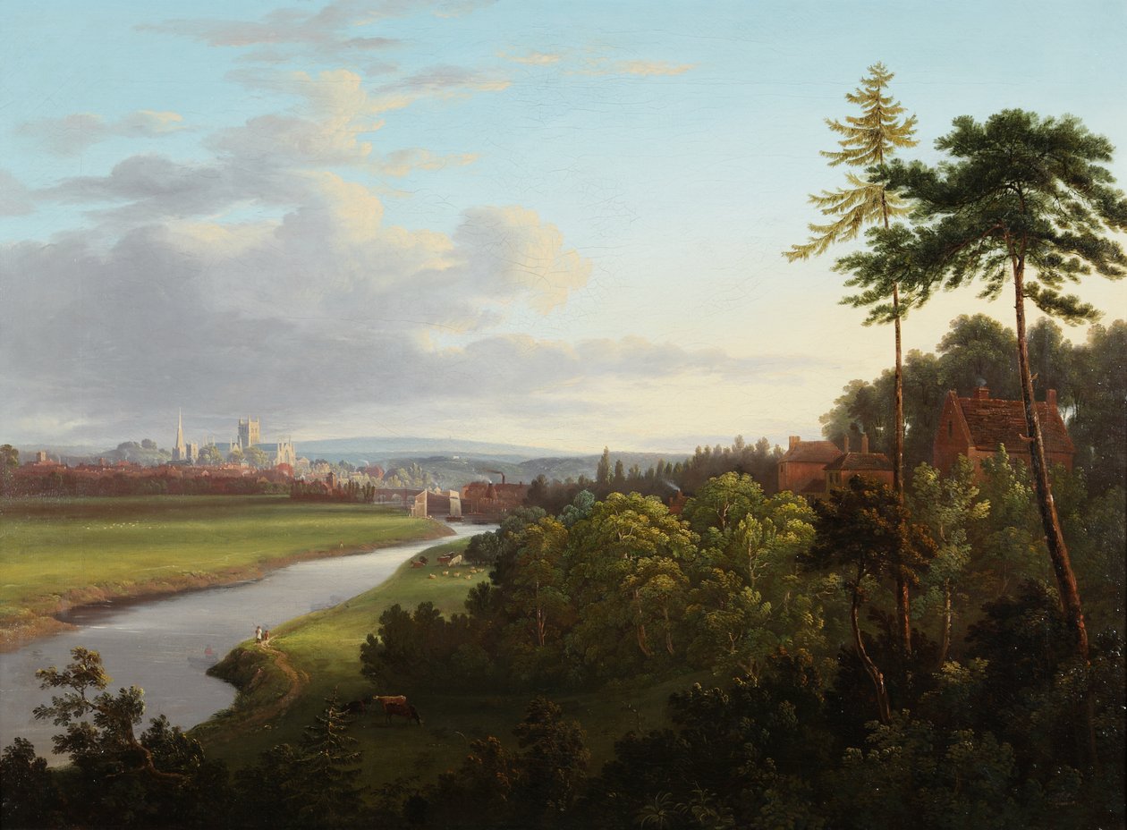 Worcester kilátása Henwickből alkotó: Samuel Smith