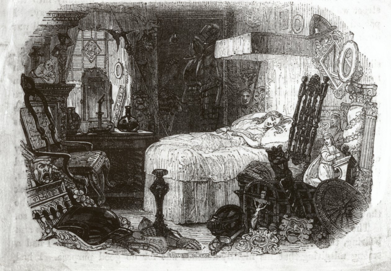 Kis Nell - a gyönyörű gyermek szelíd szunnyadásában, 1840-41 alkotó: Samuel Williams