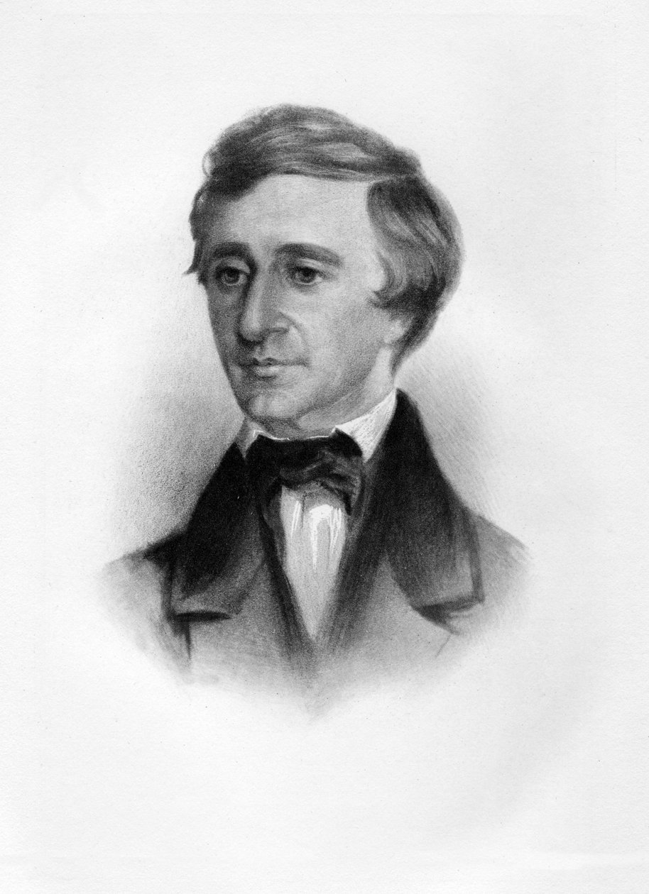 Henry David Thoreau, pub. C. 1854 alkotó: Samuel Worcester Rowse