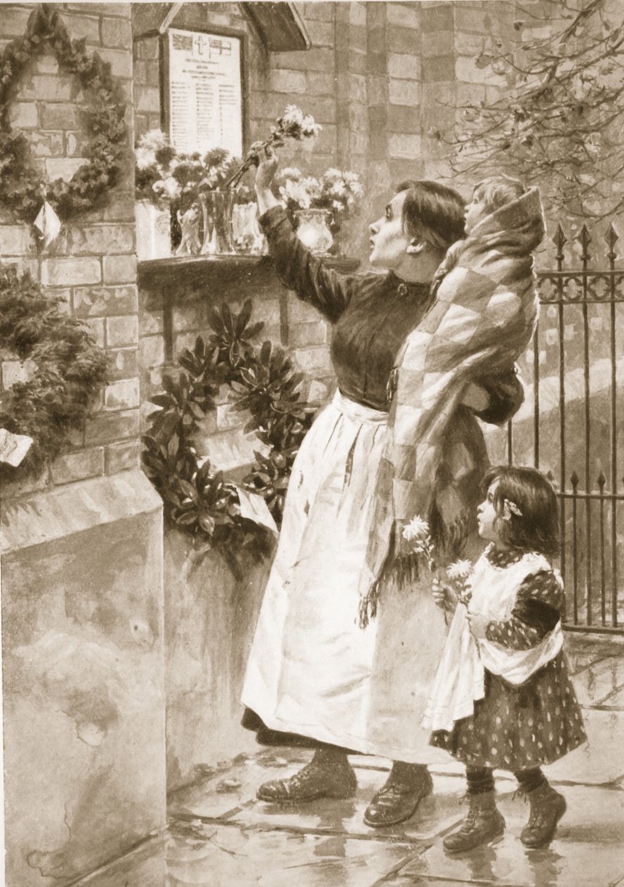 Ajándék egy háborús szentélynek (litho) alkotó: Samuel (after) Begg