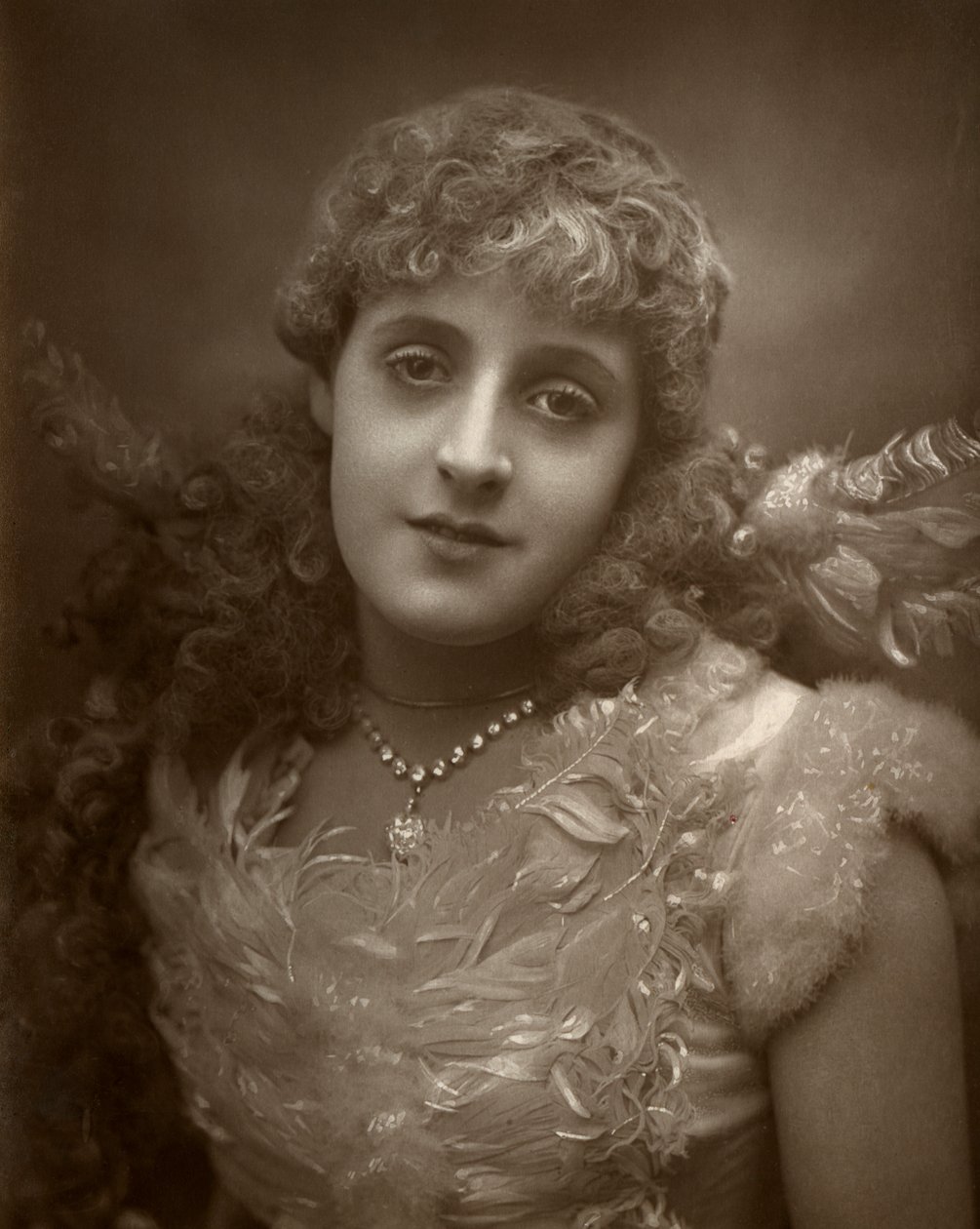 Phyllis Broughton brit színésznő, 1884 alkotó: Samuel A Walker