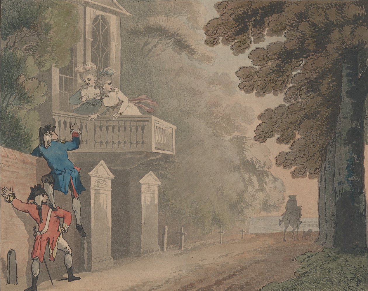 A méretezés művészete, 1792. alkotó: Samuel Alken
