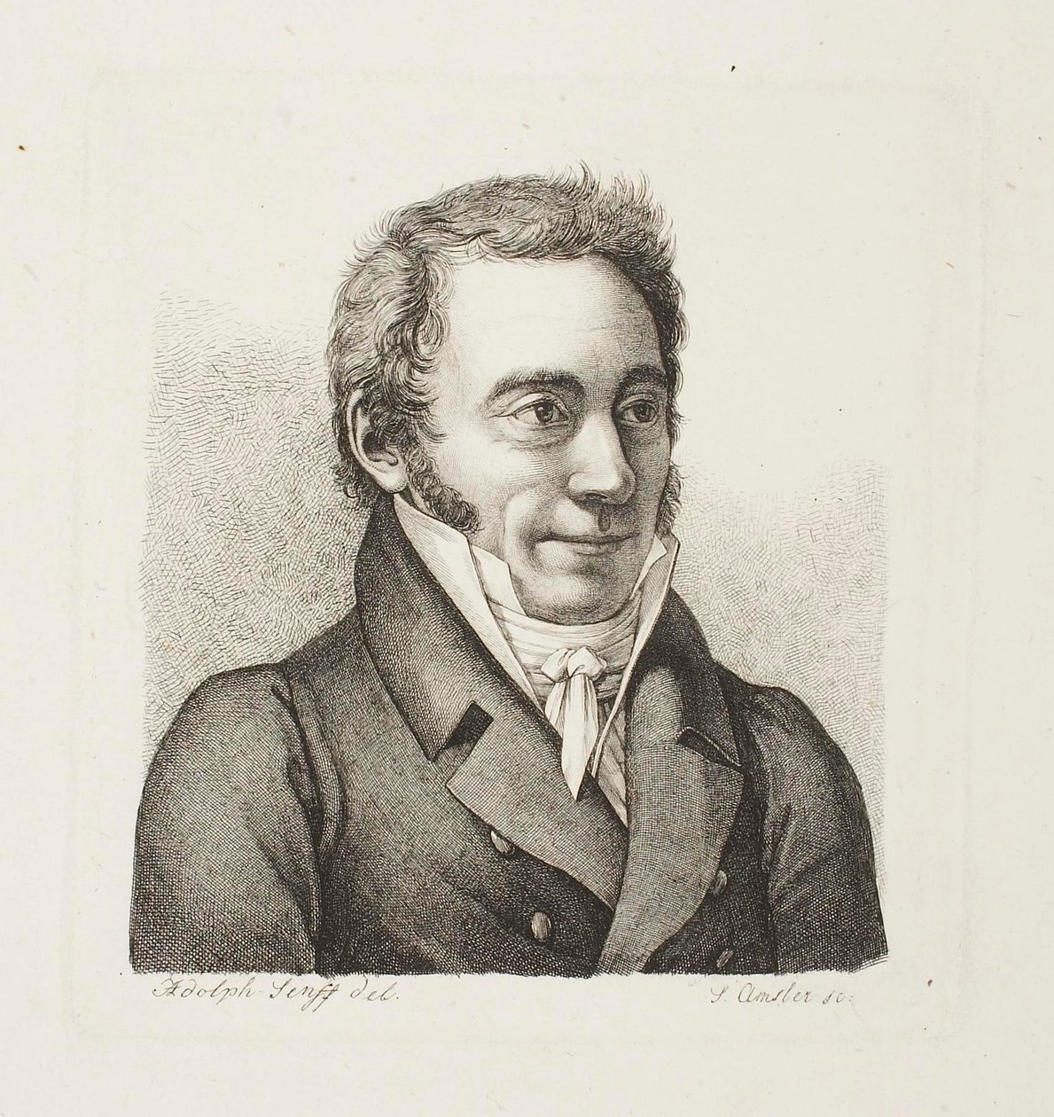 Férfi portré alkotó: Samuel Amsler