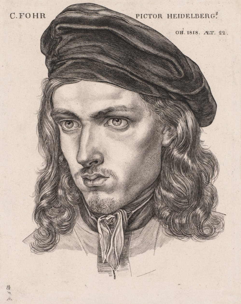 Carl Philipp Fohr portréja alkotó: Samuel Amsler