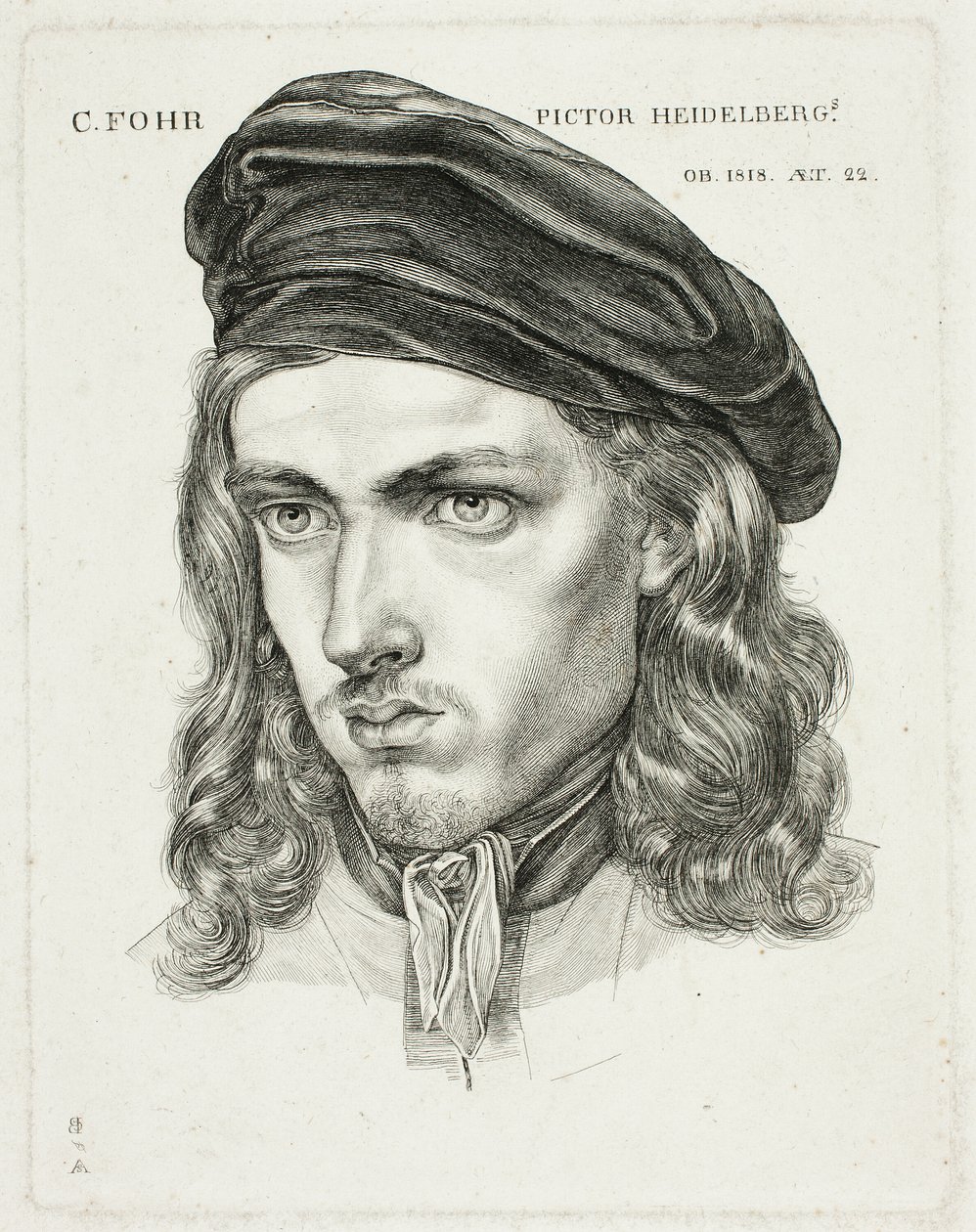 Karl Philip Fohr portréja alkotó: Samuel Amsler