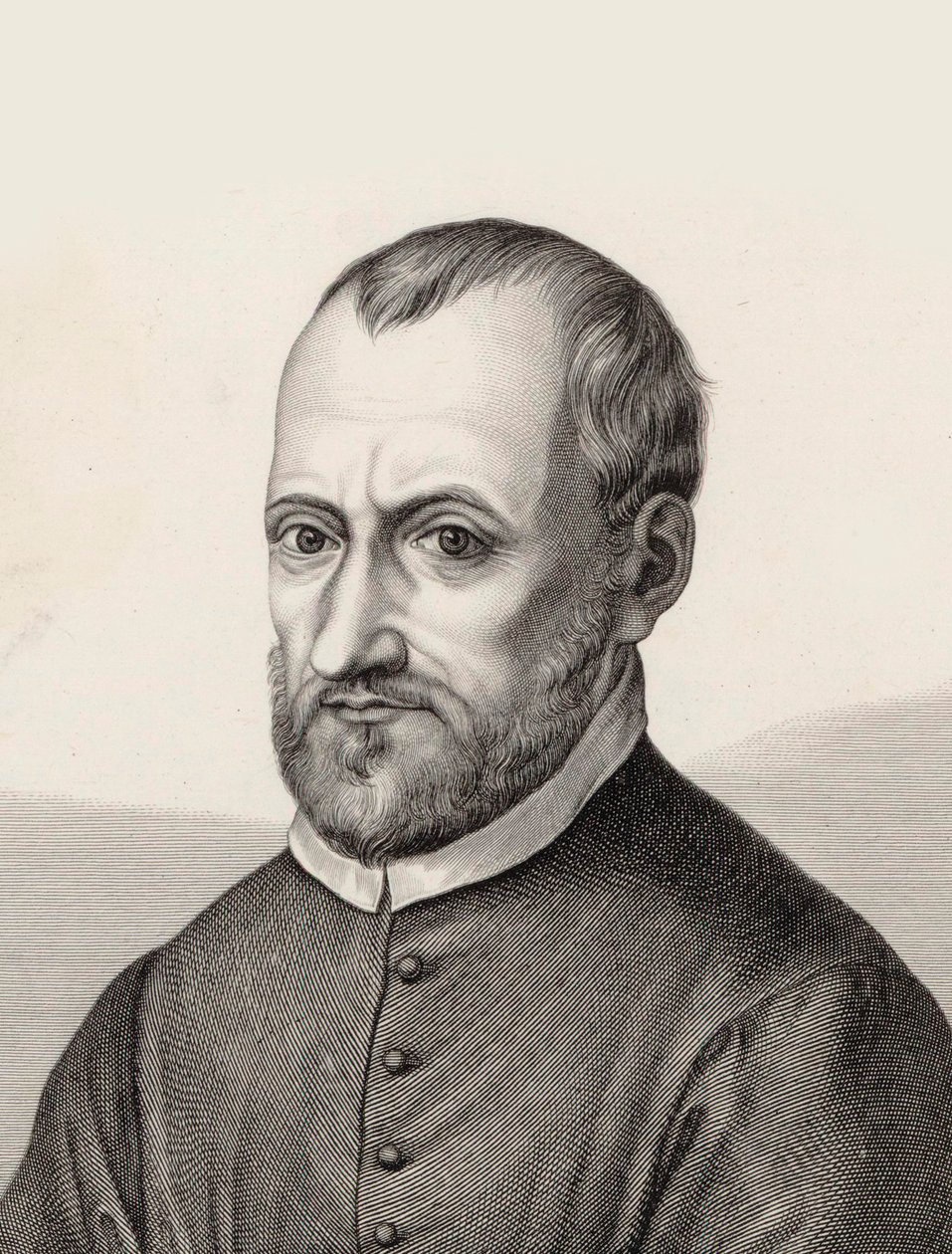 Giovanni Pierluigi da Palestrina zeneszerző portréja 1526-1594. alkotó: Samuel Amsler