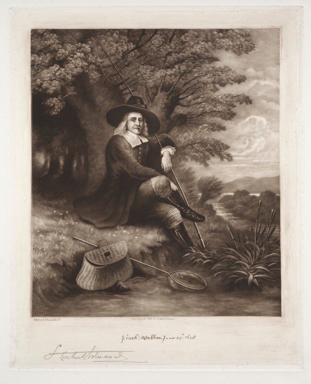 Izaak Walton, 1898. alkotó: Samuel Arlent Edwards