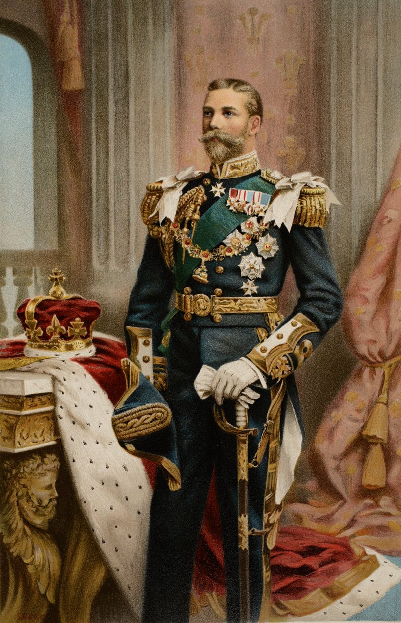 Ő Királyi Fensége, a walesi herceg, a „The Illustrated London News”-ból, 1902 alkotó: Samuel Begg