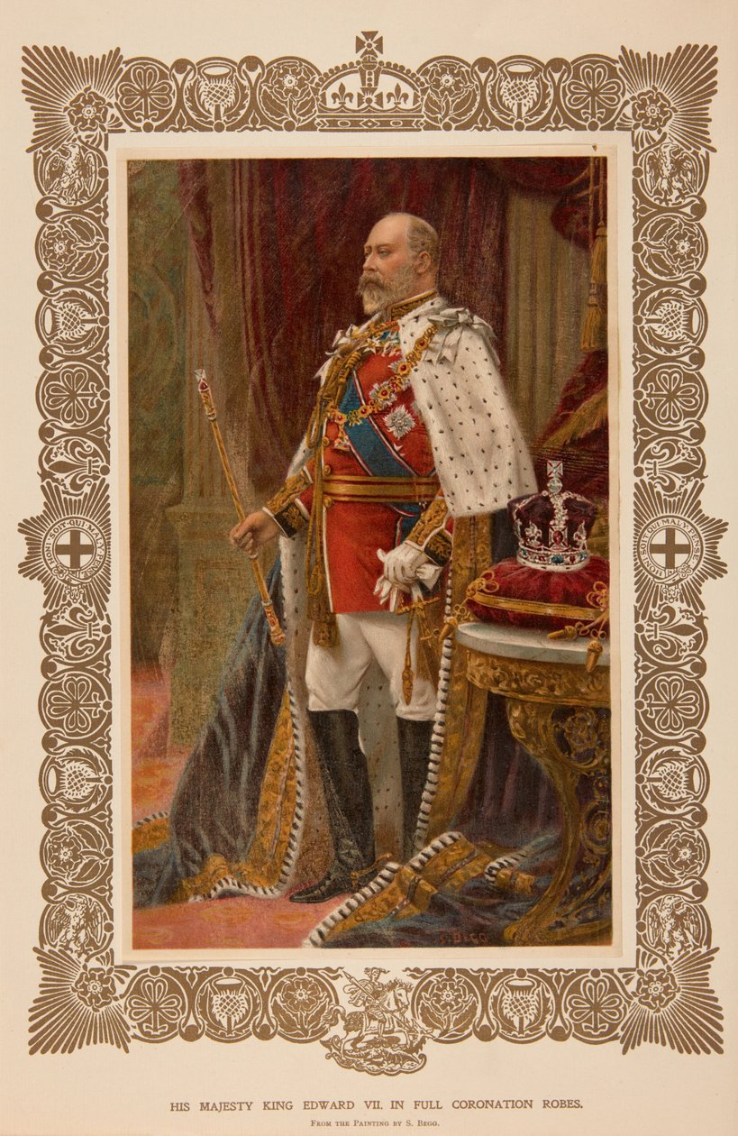 VII. Edward király koronázási ruhában alkotó: Samuel Begg