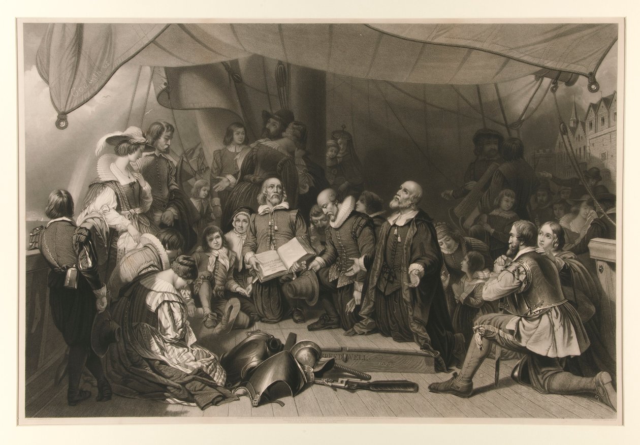 A zarándokok felszállása alkotó: Samuel Bellin