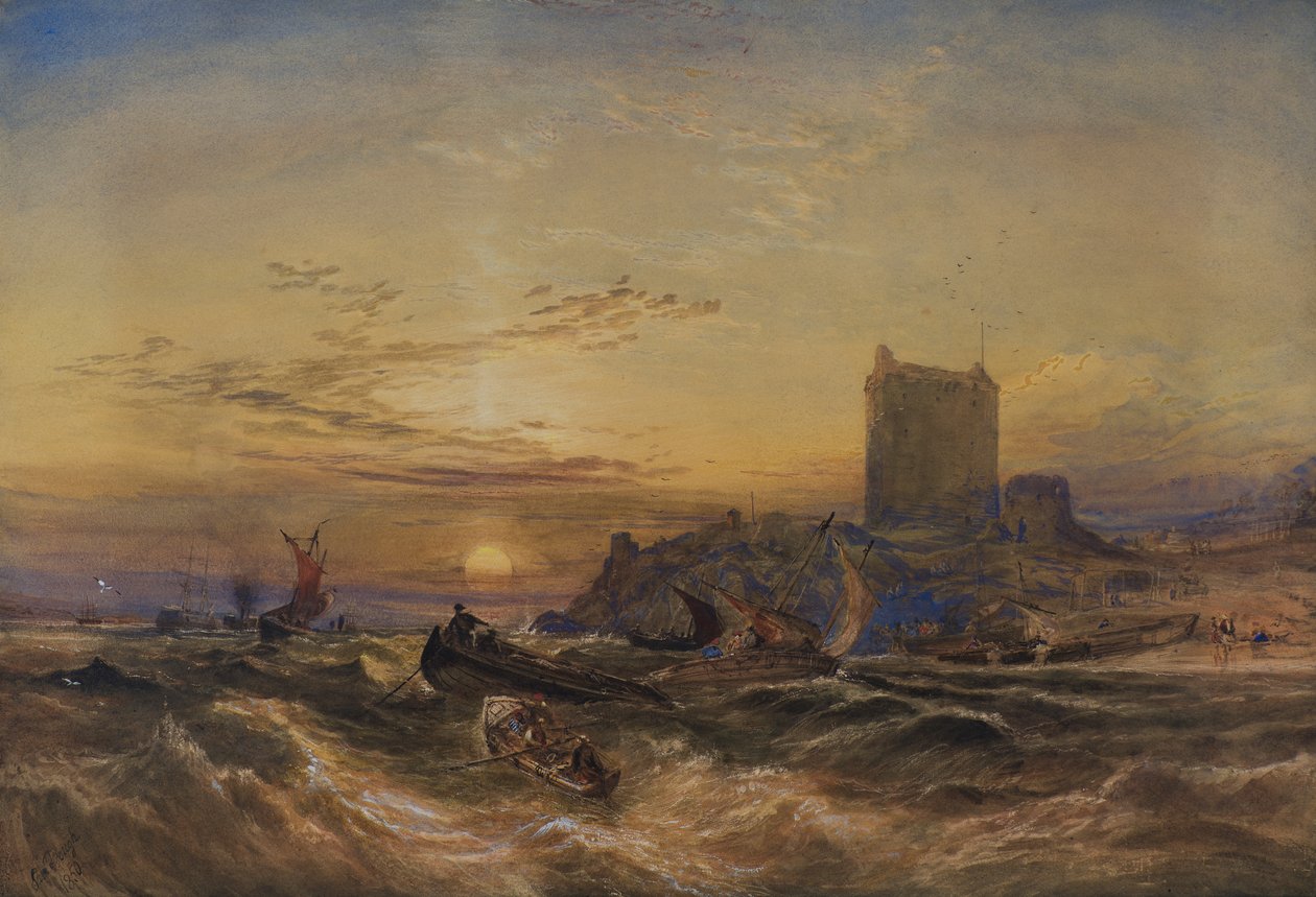 Broughty kastély alkotó: Samuel Bough