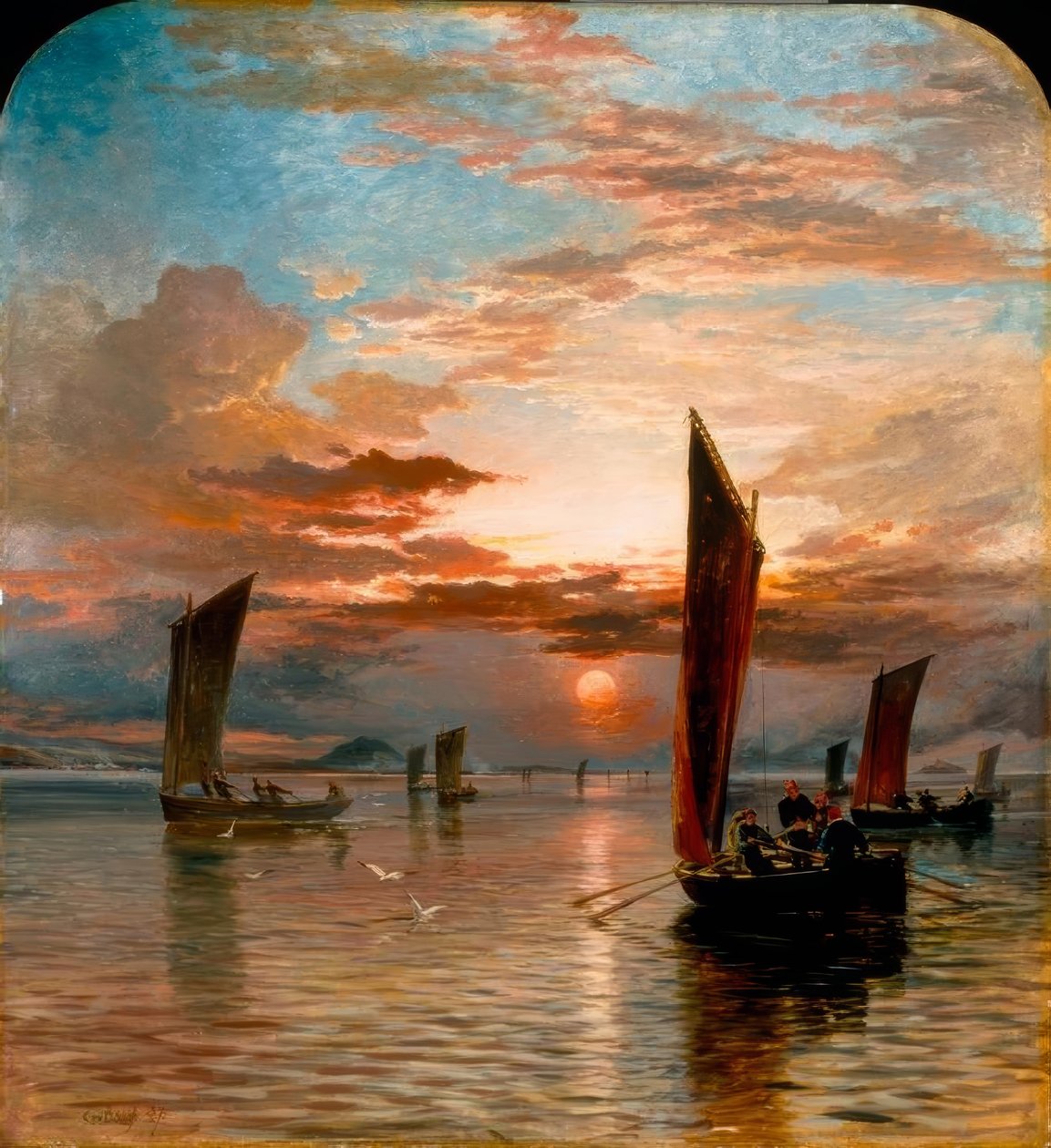 Naplemente a Forth felett alkotó: Samuel Bough