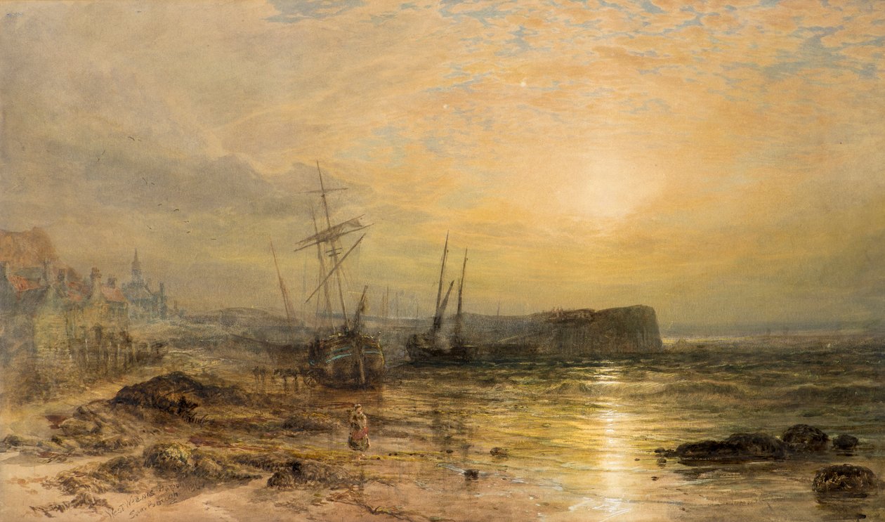 West Wemyss kikötője alkotó: Samuel Bough