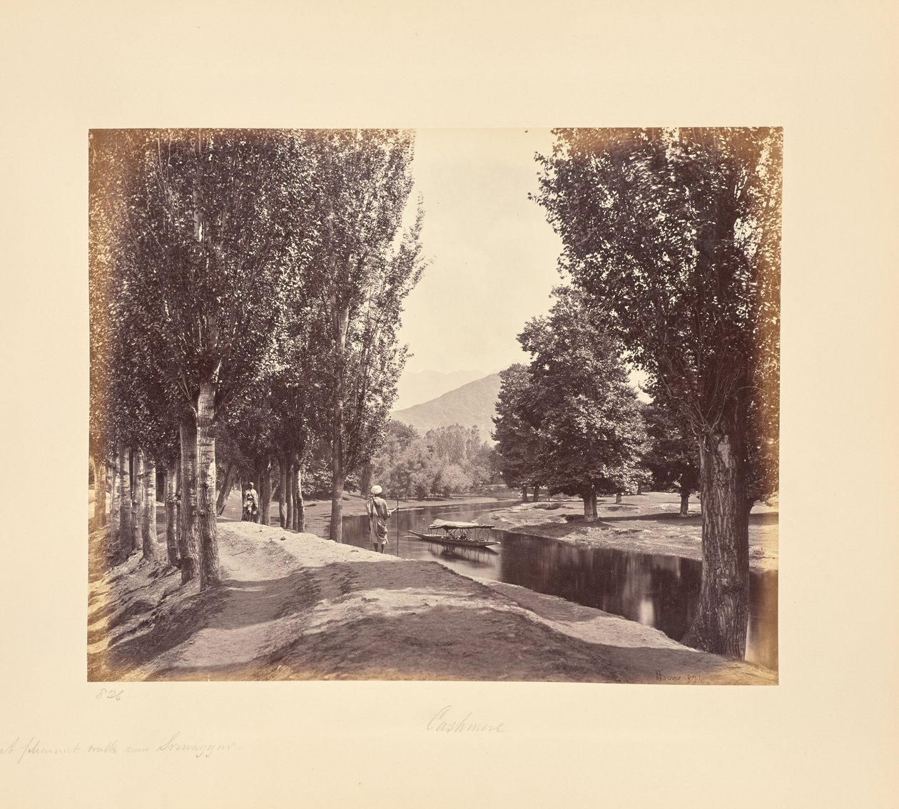 Kellemes séta Srinagar közelében alkotó: Samuel Bourne