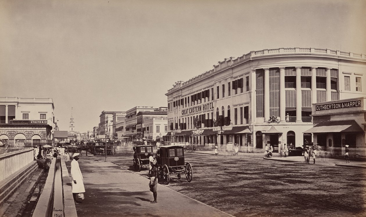 Kalkutta. Old Court House Street alkotó: Samuel Bourne