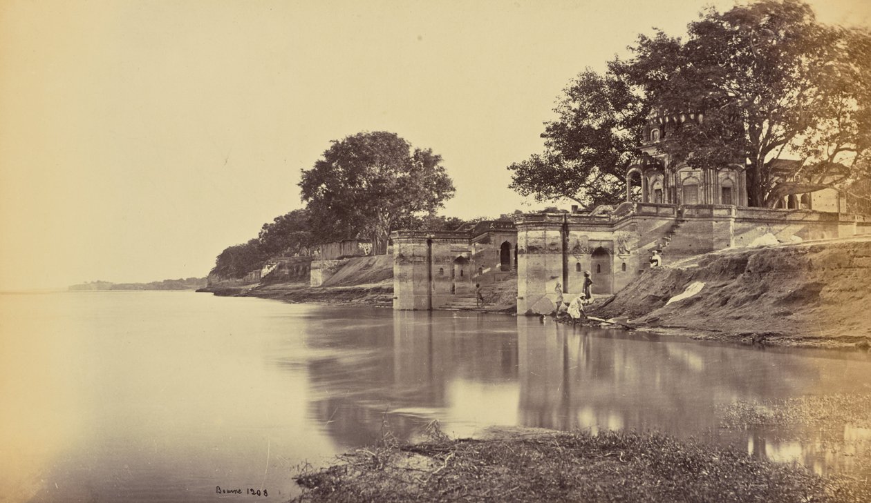 Cawnpore; Suttee Chowra Ghat, a mészárlás helyszíne alkotó: Samuel Bourne