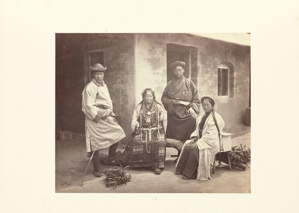 Darjeeling; bhutia csoport alkotó: Samuel Bourne