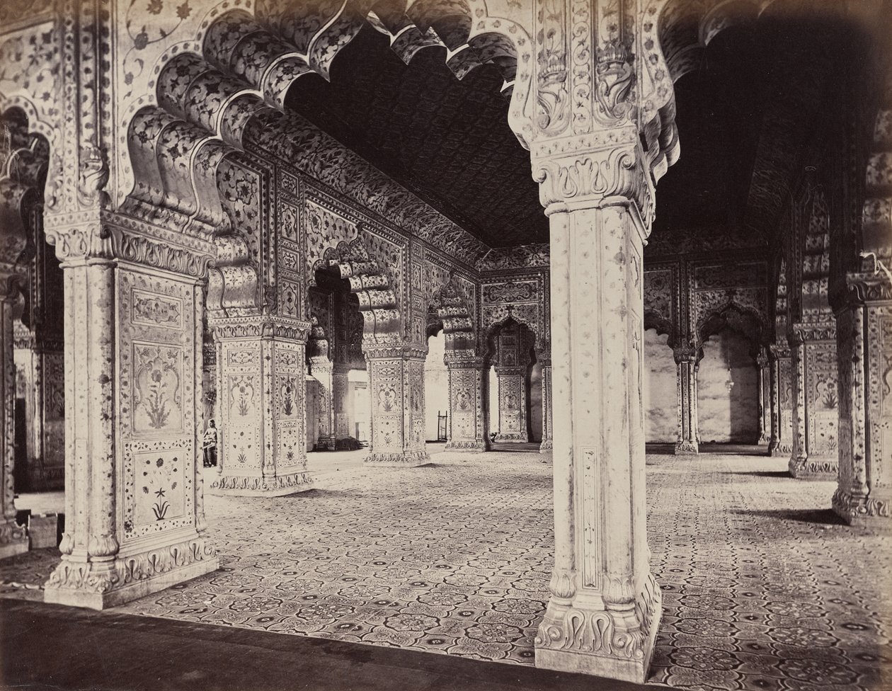 Delhi. A császár palotája. A Dewani belső tere a magáncsarnokban alkotó: Samuel Bourne