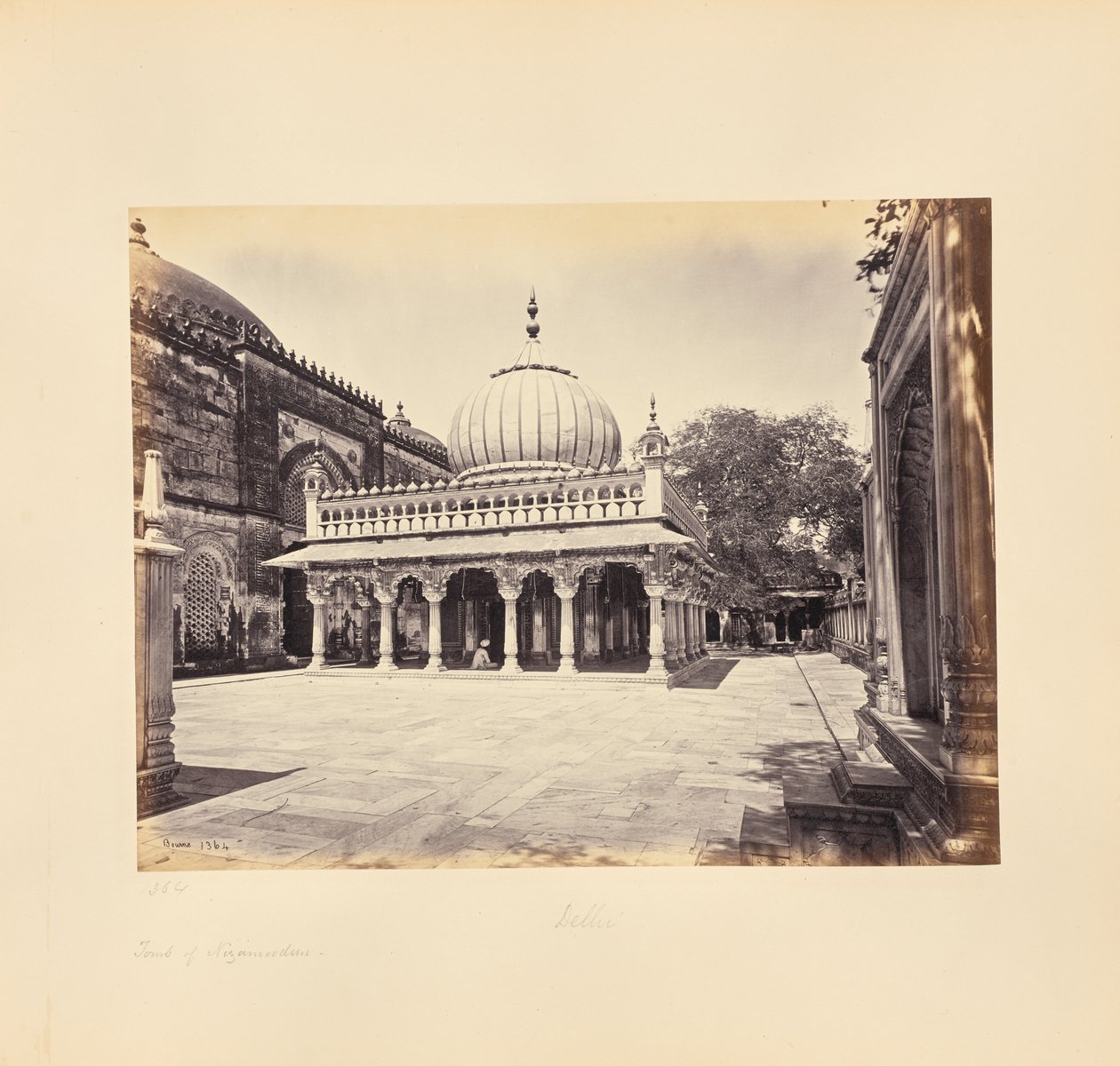 Delhi; Nizam-ud-Din síremléke alkotó: Samuel Bourne