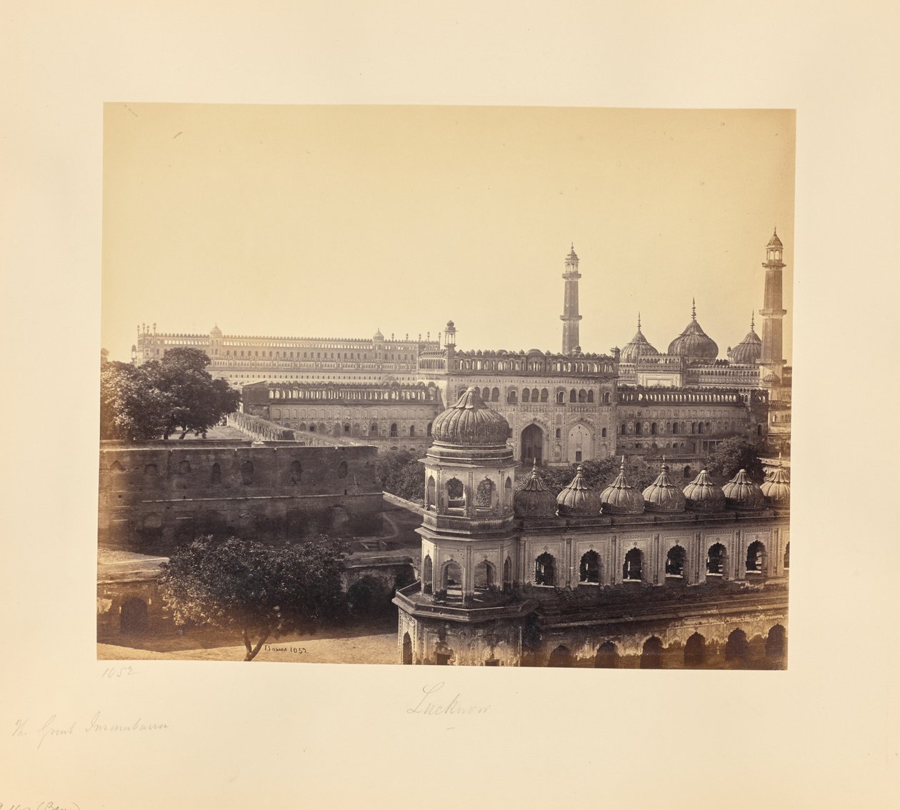 Lucknow; Nagy imambara és mecset alkotó: Samuel Bourne
