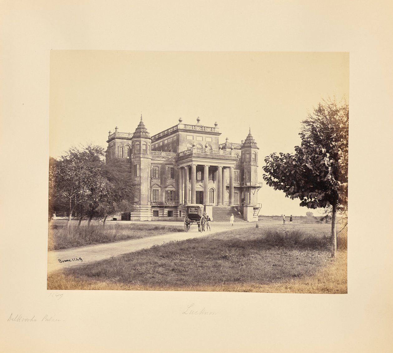 Lucknow; A Dilkusha Palota alkotó: Samuel Bourne