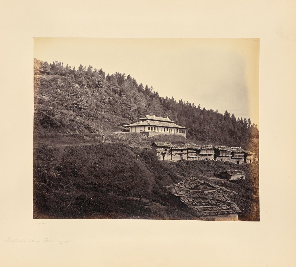 Narkunda; falu és dak-bungaló alkotó: Samuel Bourne