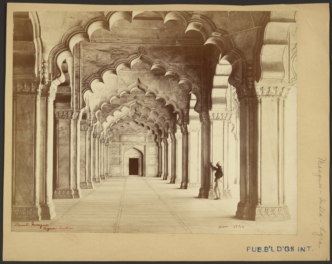 Gyöngymecset, Ágra, India alkotó: Samuel Bourne